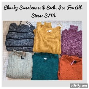 Women’s Assorted Brands Chunky Sweaters
